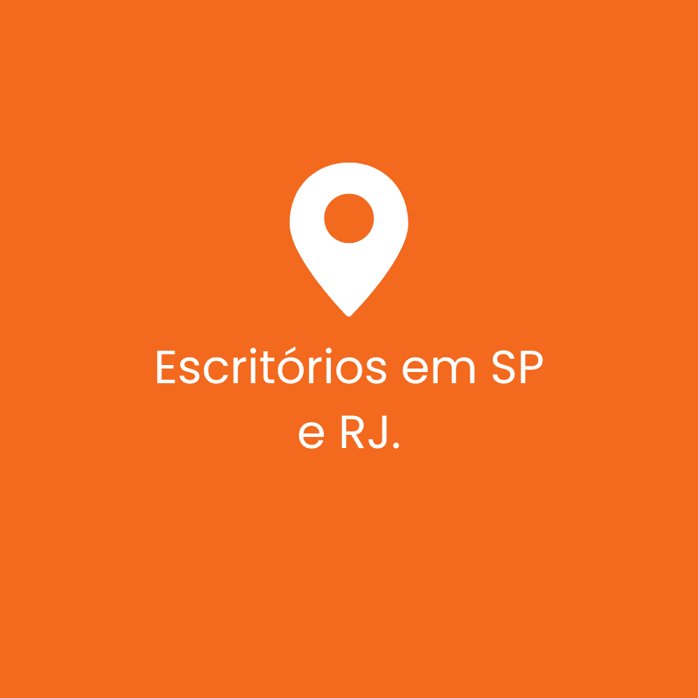 Escritórios em SP e RJ.